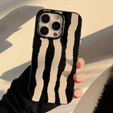 Luxury Personality Striped Soft Phone Case For iPhone 16 15 14 13 12mini 11 Pro Max XS XR X 7 8 Plus Shockproof Protective Cover