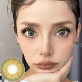 Glow Brown Contact Lenses Olive Hazel Mixed Eyes Effect Deep Eyes Bright Look Soft Yearly Circle Lenses