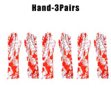 Gory Blood Splatter Gloves Ultra-Realistic Halloween Prop for Terrifying Bloody Hands Effect Perfect for Haunted House Actors