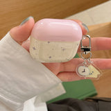 Korea Cute Simple Style Star Pattern For AirPods1 2 3 For AirPods 4 For AirPods Pro 2 Pink Silicone Earphone Protection Case