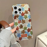 Vortex Shell IND Green Blue And Red Flowers Designed Phone Case For iPhone 17 16 15 14 Pro Max 13 12 11 XS XR 7 8 Plus 16e Cover