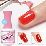 15ml nail peel-off liquid with spill-proof adhesive tape, gentle formula, peel-off cuticle protectant for nail polish