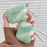 Light cyan Wireless Bluetooth case for AirPods1/2 AirPods3 AirPods pro and pro2 tpu marble panting earphone cover