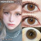 Big Diameter Multi-Tone Colored Contacts 2pcs Glossy High Moisture Half Yearly Lenses for Summer Daily Wear
