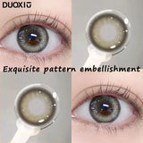 1 Pair Big Eyes Black Lenses Korean Natural Lenses Color Contact Lenses Eyes with Gray Beautiful Pupil Lenses Yearly