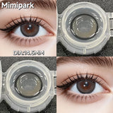 Big Diameter Colored Contacts 2pcs Multi-Style Glossy Lenses for Cosplay Role Play 0.00D No Power
