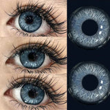 Prescription Colored Contact Lenses with Power Small Pupil Natural Eye Beauty 12 Month Disposable for Daily Cosmetics