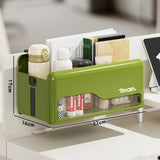 Foldable Desk Organizer No Drill Wall Mount Hanging Storage Box Space Saving Rack for Home Living Room Bedside Office Stationery
