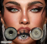 2pcs Colored Contact Lenses for Eyes Natural Blue Contact Lenses Eye Makeup Contact Yearly Gray Beauty Pupil Women Lens