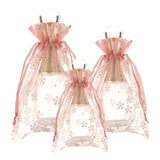 50Pcs/Lot Flower Organza Drawstring Pocket Candy Jewelry Pouches Packaging Gift Bags Birthday For Wedding Party Christmas Favors