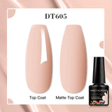 7ml Rubber Base Nail Gel Polish Nude Milky White DIY Nail Art Soak Off Gel Polish Semi Permanent Painting UV Vernis
