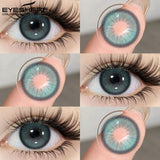 Brown Colored Contact Lenses Gray Beauty Makeup Lenses Fashion Blue Lens Brown Eyes Contacts Yearly Green Eye Lens