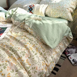 Luxury 100% Cotton Boho Pattern Printed Bedding Set Fashion Breathable Quilt Cover Sets Queen King Bed Linens for Summer Autumn