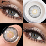 Contact Lenses Gray Cosmetic Eyes Colored Lens Natural Pupils Black Makeup Colored Pupils Beauty Black lenses Woman Makeup
