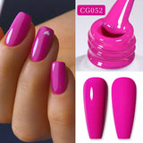 10ml Red Series Gel Nail Polish Winter Dark Red Glitter Nail Art Varnish Semi Permanent Soak Off UV LED Gel