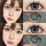 2PCS  Colored Contact Lenses Beautiful Pupil Color Circle Lens Prescription Yearly Natural 0-8 Degrees  Fast Shipping