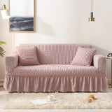 1/2/3/4 flying seat seersucker living room sofa cover elastic sofa cover elastic solid thickness elastic sofa cover