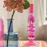 Floriddle Taper Candle Holders Glass Candlesticks for Home Decor Wedding Decoration Candle Holder Candle Stick Holder