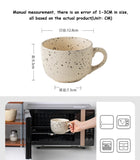 Nordic Style Matte Splashed Ink Drinking Mug Household Simple Breakfast Milk Cups Fashion Office Handgrip Large Coffee Cup