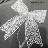 2PCS Curtain Tieback Clip Lace Bow-knot Tieback Clip Belt Tied Fashion Living Room Window Curtain Strap Buckle Home Decoration