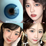 1 Pair(2pcs) Brown Beauty Colored Contact Lenses for Eyes Purple Halloween Lens Big Eye Lens Natural Look Gray Blue Lens