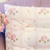 Romantic Pink Rose Printed Chair Cushion Home Decorative Cushion Bedroom Dormitory Square 40x40cm Chair Cushion Pastoral Style