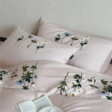 Flowers Towel Embroidery Bed Linens Egyptian Cotton Bedding Set Sheet Duvet Cover Pillowcase Underwear