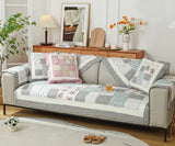 Cotton Fabric Four Seasons Sofa Cover Couch Floral Cover Plaid Printed Towel Sofa for Living Room lounge