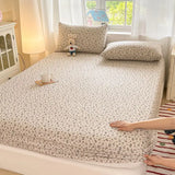 Spring/Summer 2025 Single Item Bed Hat Class A Cloud-sensing Cotton Double-layer Yarn Mattress Cover Printed Cartoon Bedspread