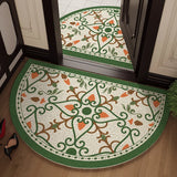 Semi-Circular Shape Wire Loop Entrance Door Mats PVC Hallway Floor Mats Kitchen Bathroom Carpets Home Decor Door Feets Area Rugs