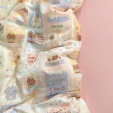 100% Cotton Bedding Set Cartoon Cute Animals Duvet Cover Set Bed Linen Flat Sheets Set 2 Pillowcases Single Double Queen Size