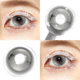 Dusty Rose Small Pupil Natural Colored Contact Lenses 6 Months Wear Soft Lens for Coser Daily Anime Cosplay Eye Beauty