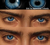 2Pcs Colored Contacts Lenses Natural Blue Gray Beauty Lenses Brown Makeup Lenses Green Eye Contact Yearly Soft Eye Lens