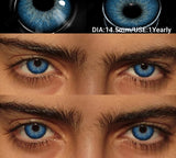 Natural Colored Contacts Lenses Ocean Blue Gray Color Lenses Brown Eye Lens Green Eye Contact Yearly Beauty Makeup Lens