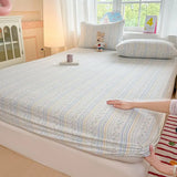 Spring/Summer 2025 Single Item Bed Hat Class A Cloud-sensing Cotton Double-layer Yarn Mattress Cover Printed Cartoon Bedspread
