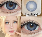 1Pair Natural Colored Contact Lenses 1Pair Beauty pupillents Yearly Grey Pupils Brown Contacts New Cosmetic