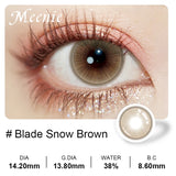 0.00~-6.00 Lens for myopia Blade Snow 6 Monthly use Lens Cosmetic Contact Lenses lentes de contacto with Prescription