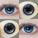 2PCS Myopia Color Contact Lenses Korean Style Prescription Blue Pupils for Eye Beauty And Makeup Fast Acting