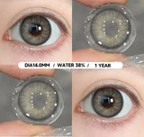 1 Pair Colored Pupils for Eyes Natural Brown Contact Lenses Gray Color Lens High Quality Eye Contacts Cosmetics Yearly