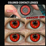 Anime Cosplay Colored Contact Lenses Yearly Disposable 1 Pair Violet Cute Big Eyes Soft Lenses for Cos Party Makeup