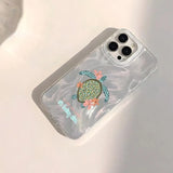 Seashell Starfish Pattern Phone Case For iPhone 11 13 14 15 16 Pro Max 16E 7 8 14 15 Plus X XS Max XR SE2 Feather Texture Cover
