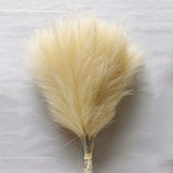 10pc 14in Pampas Grass Artificial Flowers Faux Reed Feather Fake Flower DIY Accessories Boho Home Room Wedding Floral Decoration