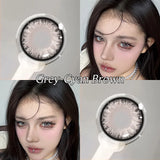 2pcs Hot Sale Natural Color Contact Lenses for Eyes Myopia 0~-8.00 Degree Korean Lenses Beauty Grey Eye Contacts Lens