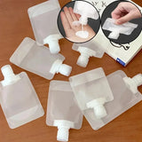 5PCs empty travel squeeze bags, Lotion dispenser bag, refillable shampoo, toiletries, conditioner, liquid cosmetic storage bags