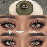 NEW Lenses Colored Contact Beauty Colored Pupils Green Contact Lenses Natural Look Lenses Women Brown Pupils High Quality
