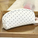 INS Polka Dot Pencil Case Shell Shape Multi-functional Stationery Storage Bag Large-capacity Pen Bag Students Gift