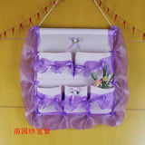 Home Storage & Organization Multilayer Fabric Hanging Storage Bag for Door Wall Wardrobe Dormitory Creative Organizer