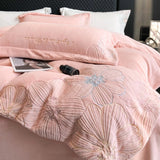 4Pcs Light Luxury Style High-End Milk Velvet Grade A Thickened Coral Fleece Bedding Set Duvet Cover 200x230 220x240 Winter