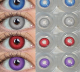 1 Pair Korean Lenses Purple Eye Lenses Cosplay Lenses Color Contact Lenses for Eyes Cosmetics Colored Lenses Red Lenses