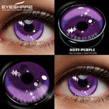 1 Pair yellow cosplay color contact lenses for eyes crazy Halloween cat Eye makeup Role playing Eye cosmetics red lens